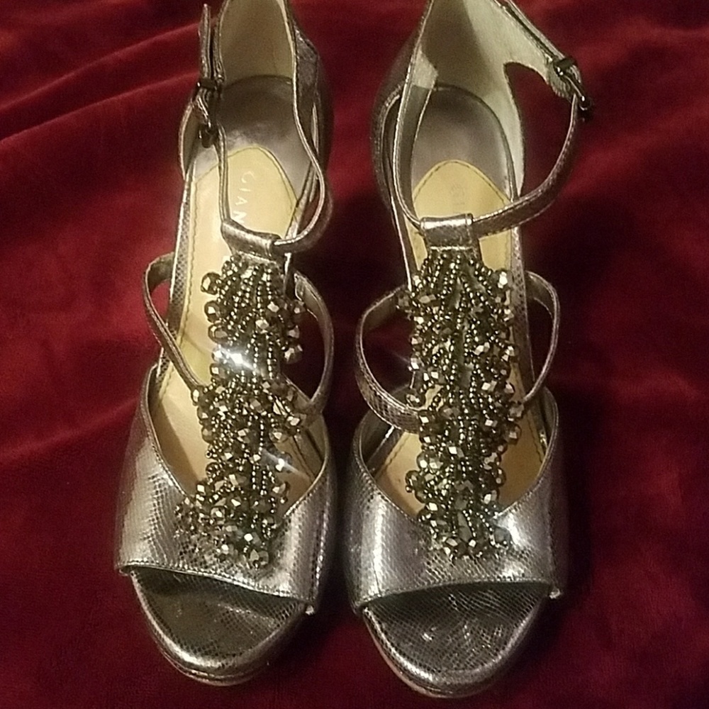 Gianni Bini Silver Heels